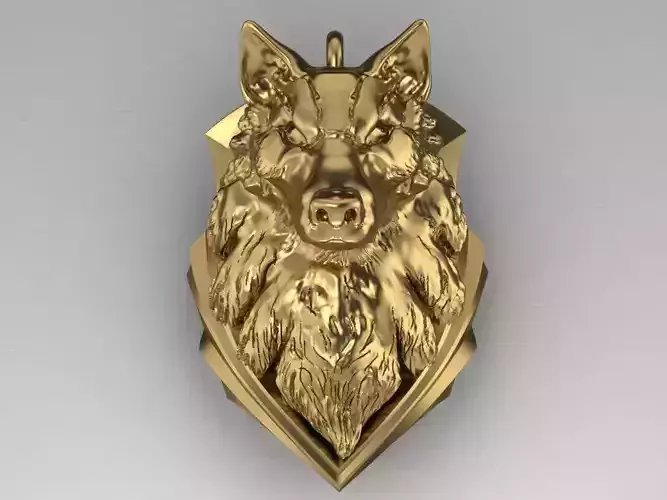 wolf pendant