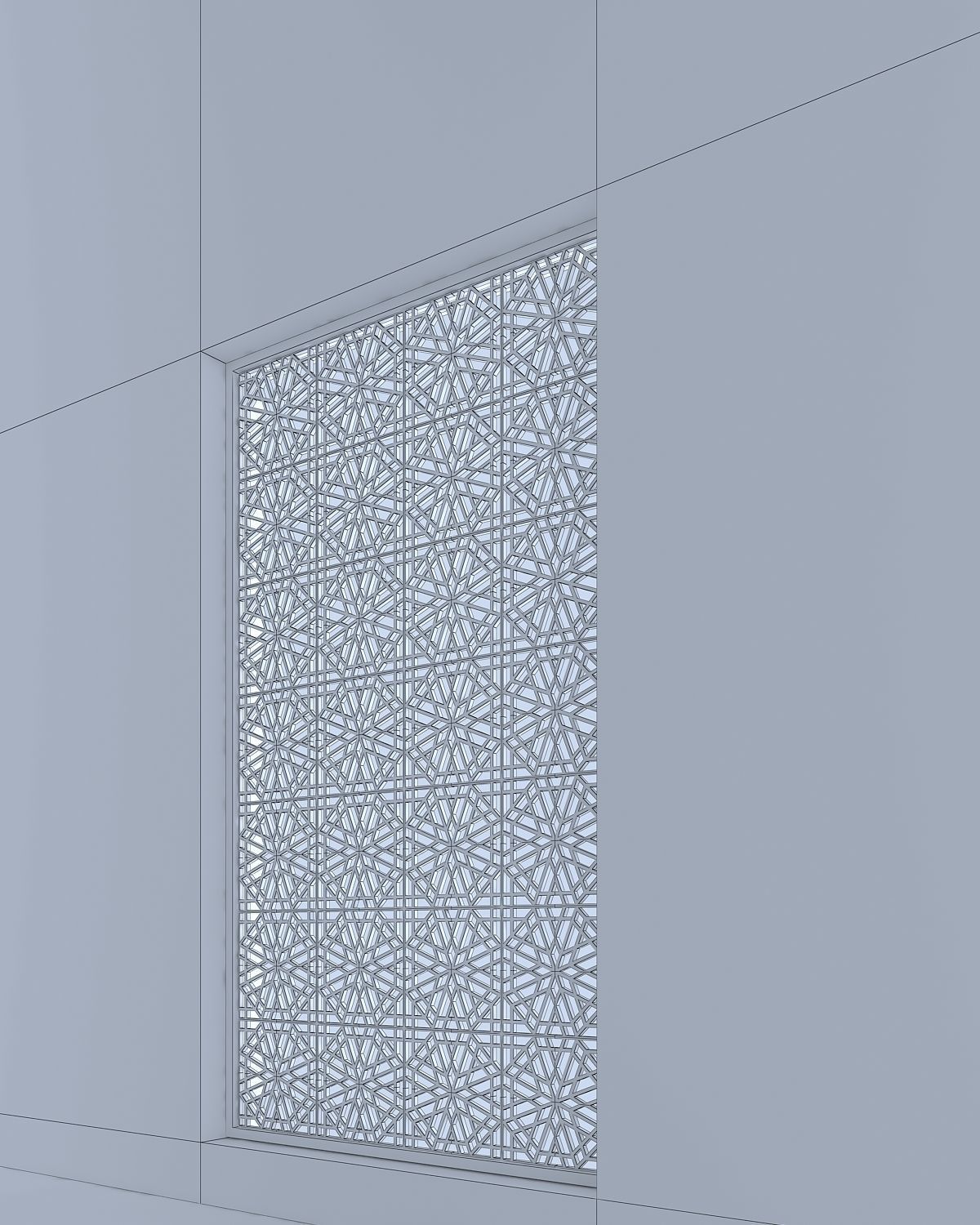 3d screen window Low-poly 3D model_3