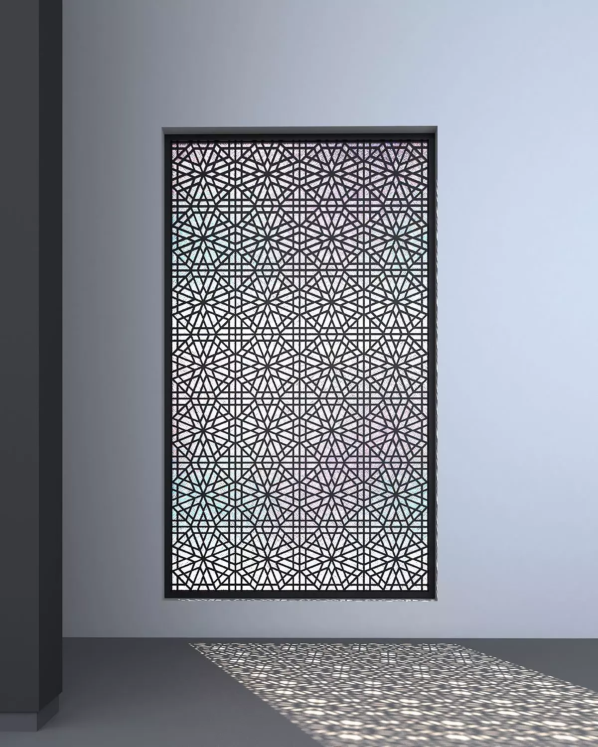 3d screen window Low-poly 3D model_0