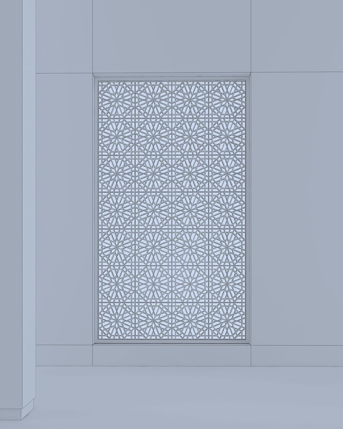 3d screen window Low-poly 3D model_2
