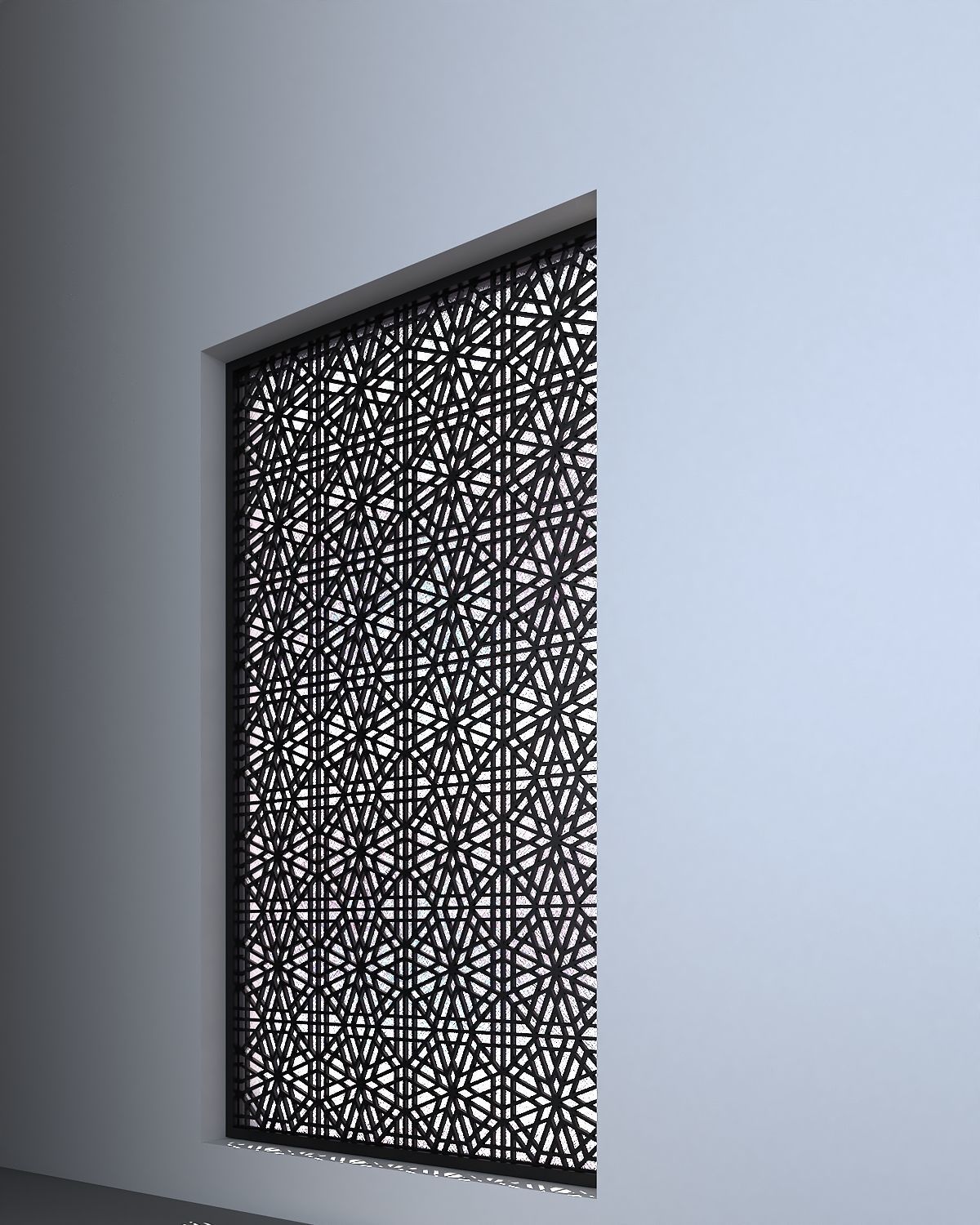 3d screen window Low-poly 3D model_1