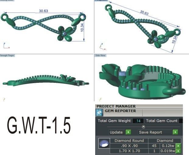 Women Necklace 3dm STL FBX OBJ Render Details 3D print model_8