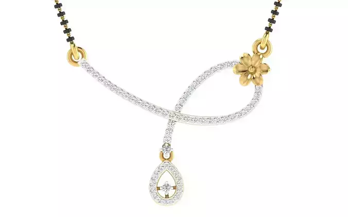 Women Necklace 3dm STL FBX OBJ Render Details