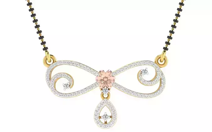 Women Necklace 3dm STL FBX OBJ Render Details