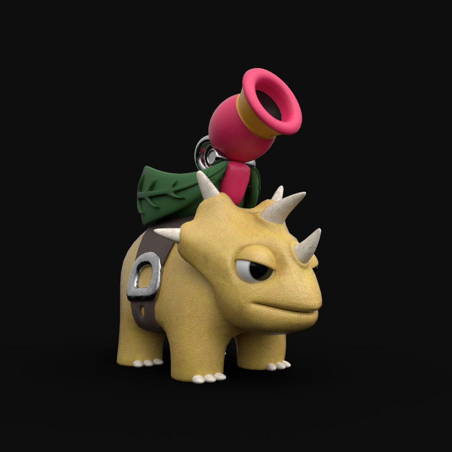 GunBound Trico 3D model_2