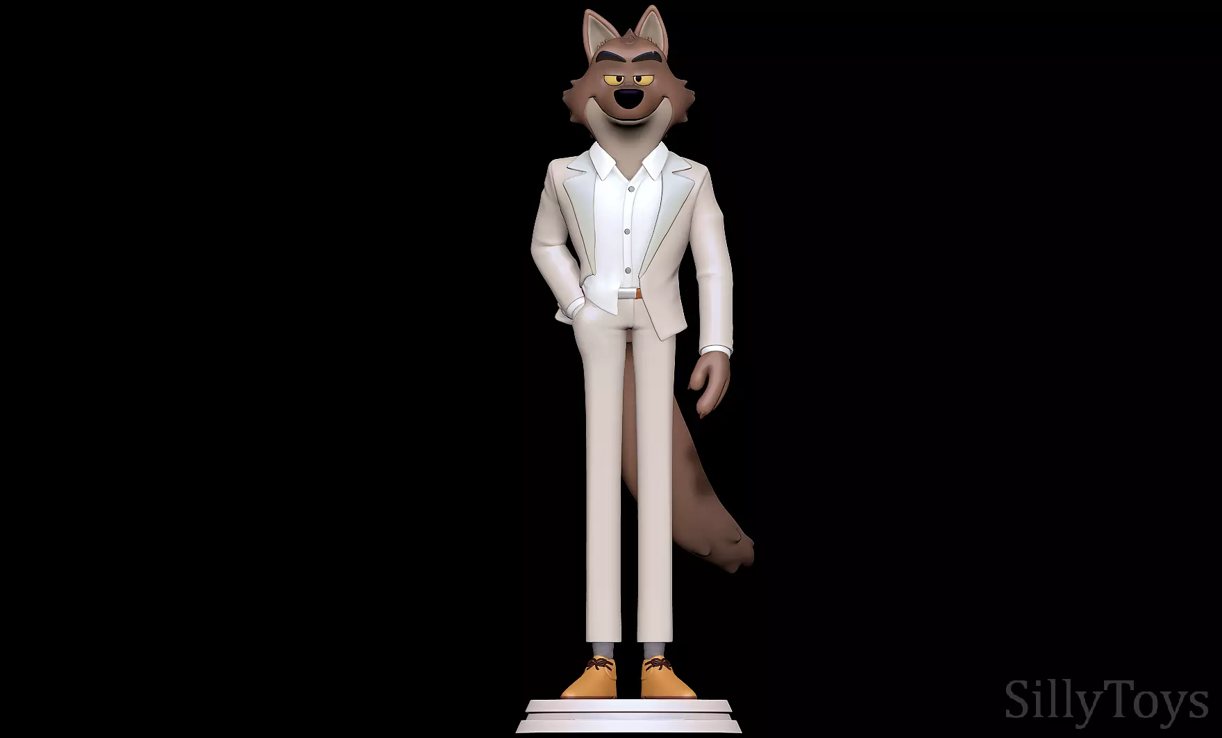 Mr Wolf - The Bad Guys 3D print model_0
