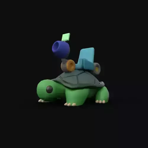 GunBound Turtle 3D model