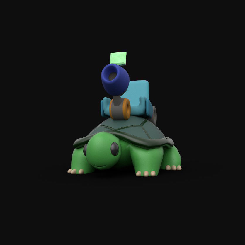 GunBound Turtle 3D model_1