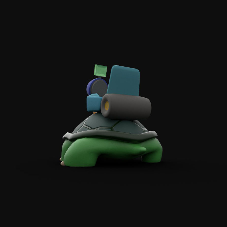 GunBound Turtle 3D model_3