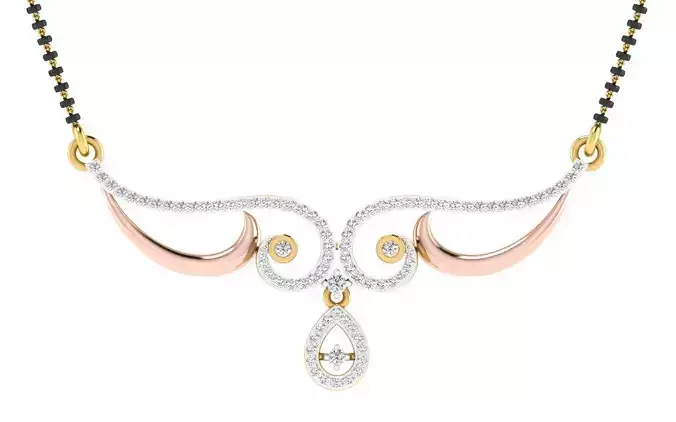 Women Necklace 3dm STL FBX OBJ Render Details