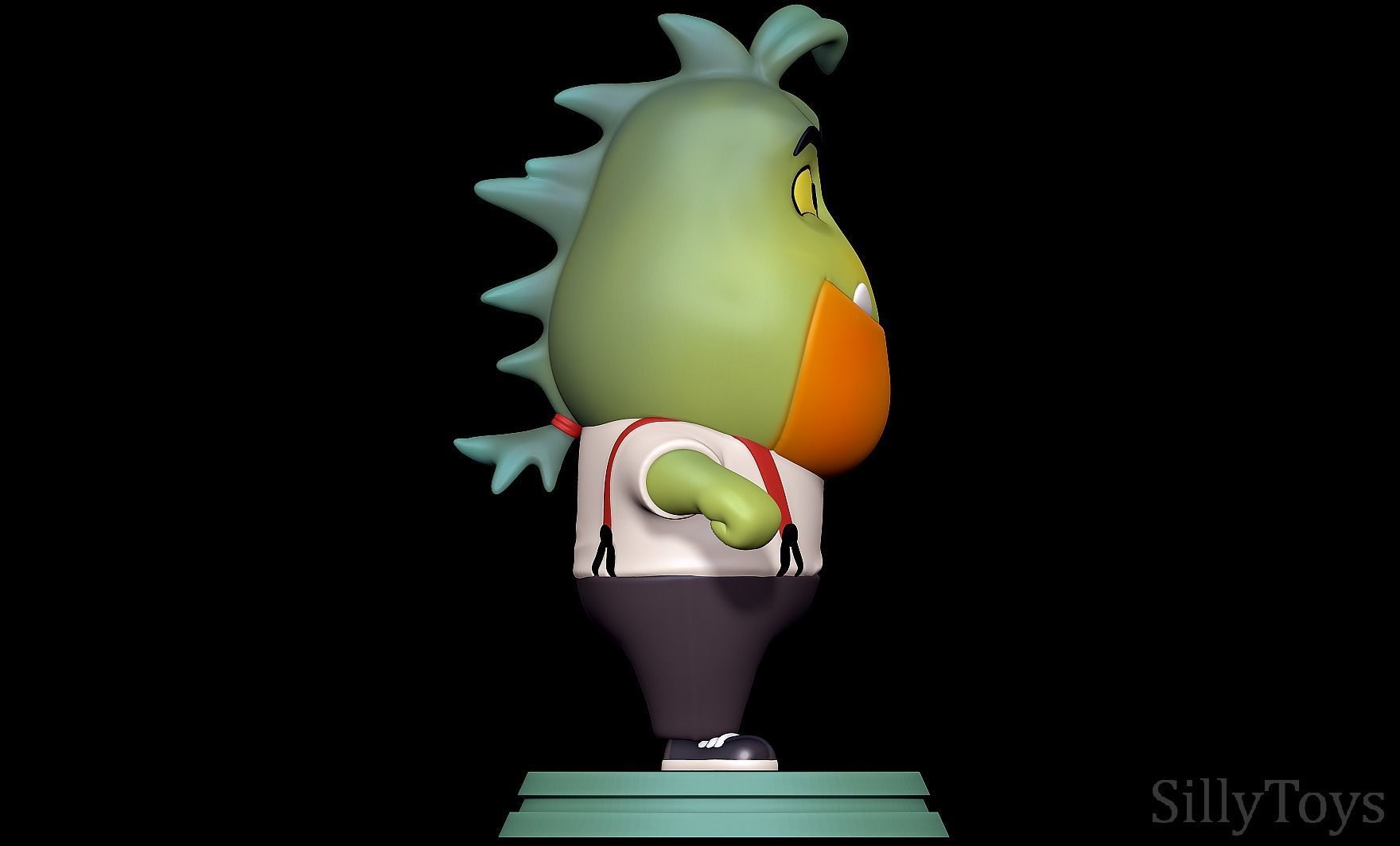 Mr Piranha - The Bad Guys 3D print model_2