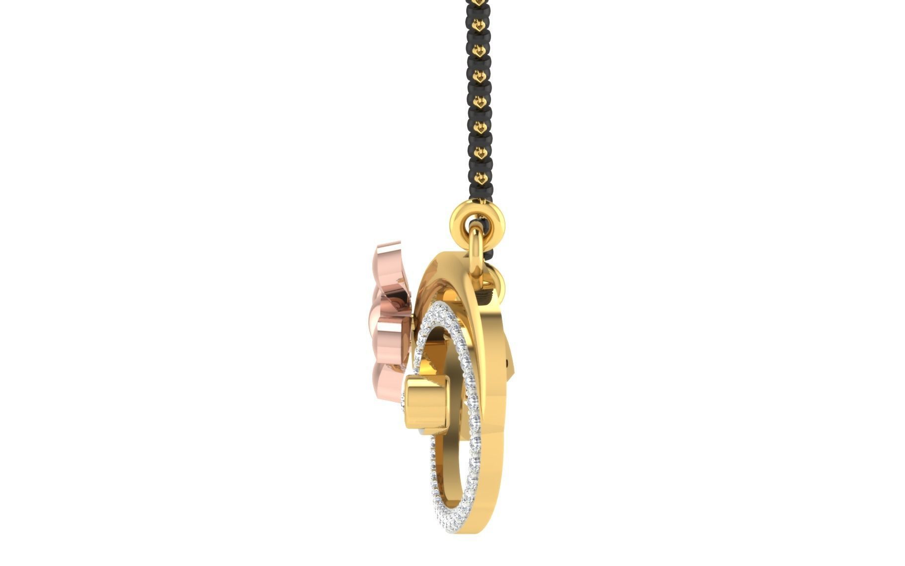 Women Necklace 3dm STL FBX OBJ Render Details 3D print model_5