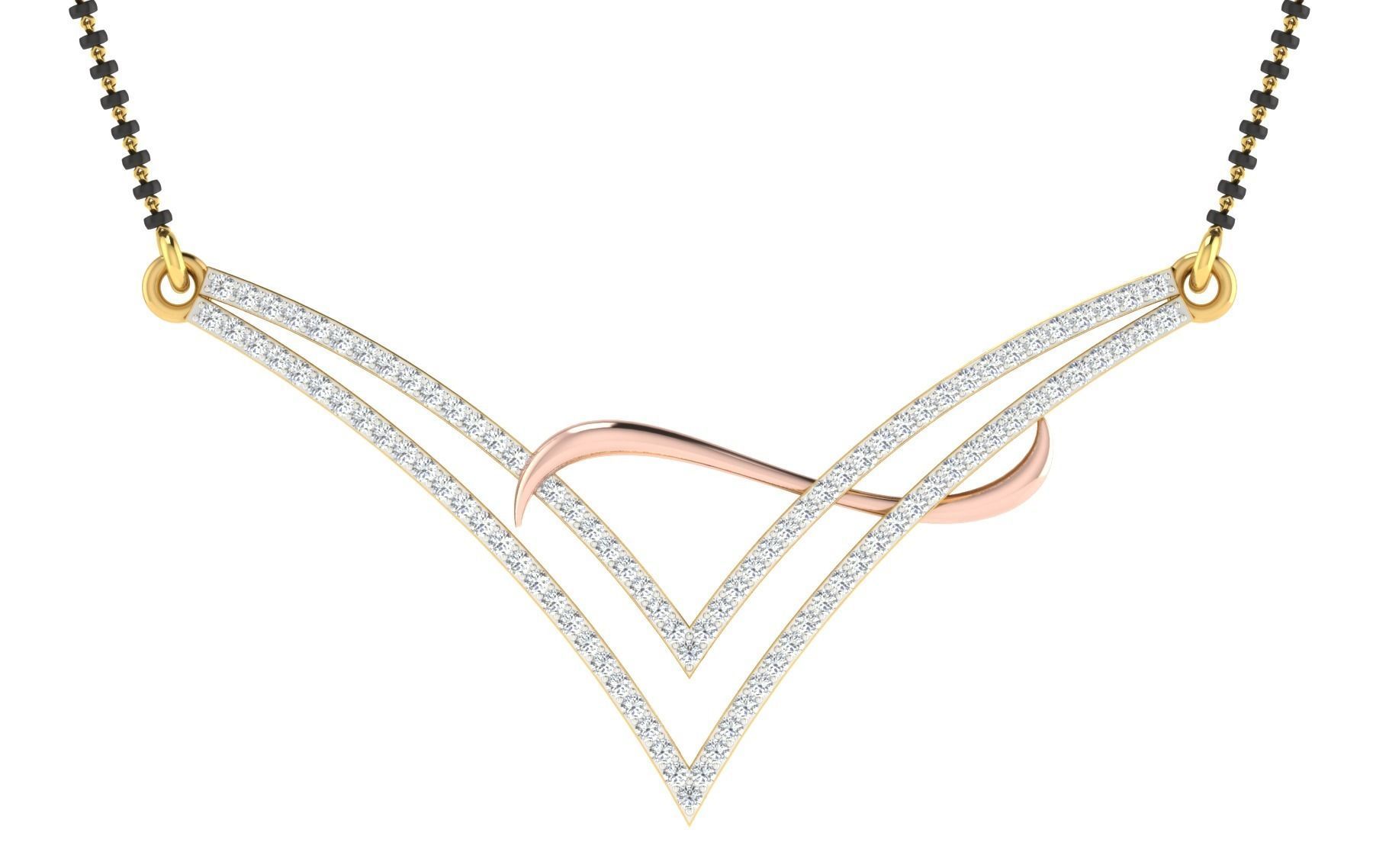 Women Necklace 3dm STL FBX OBJ Render Details 3D print model_3