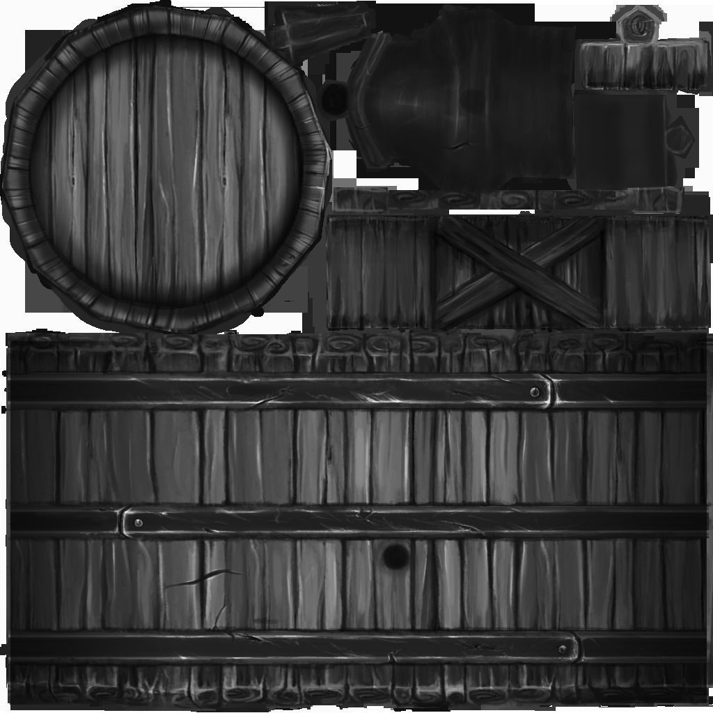 Wine Barrels Low Poly Low-poly 3D model_4