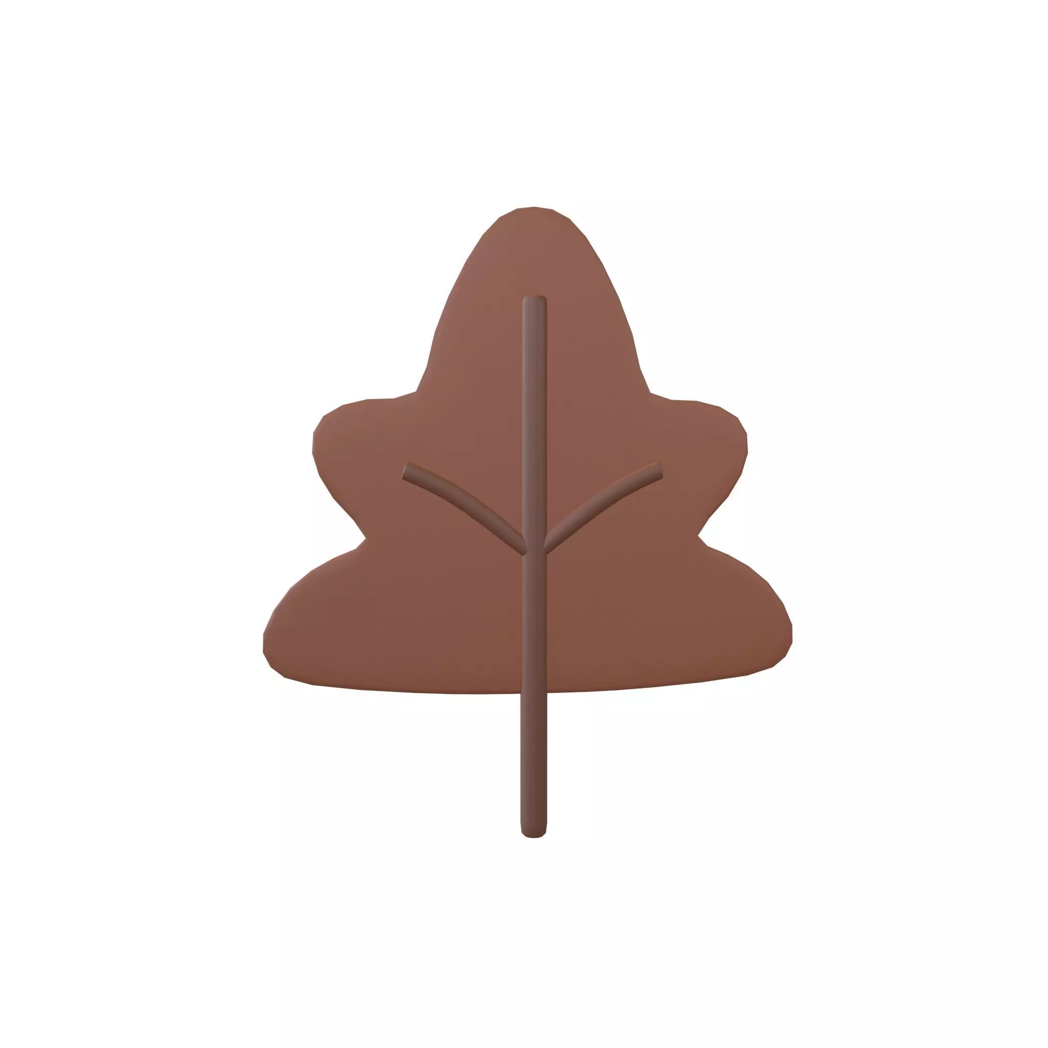 Cartoon Leaf v1 005 Low-poly 3D model_0