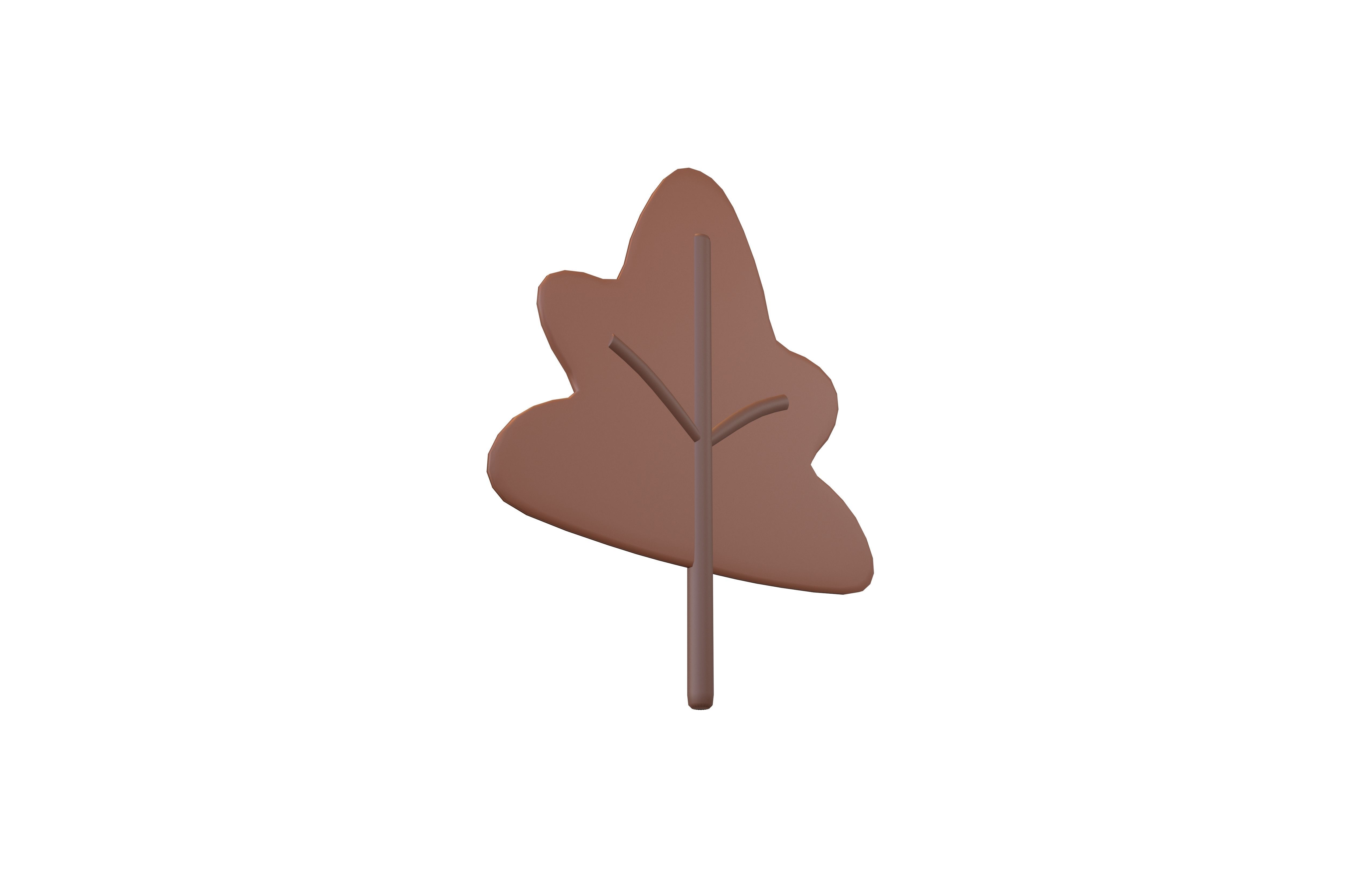 Cartoon Leaf v1 005 Low-poly 3D model_3