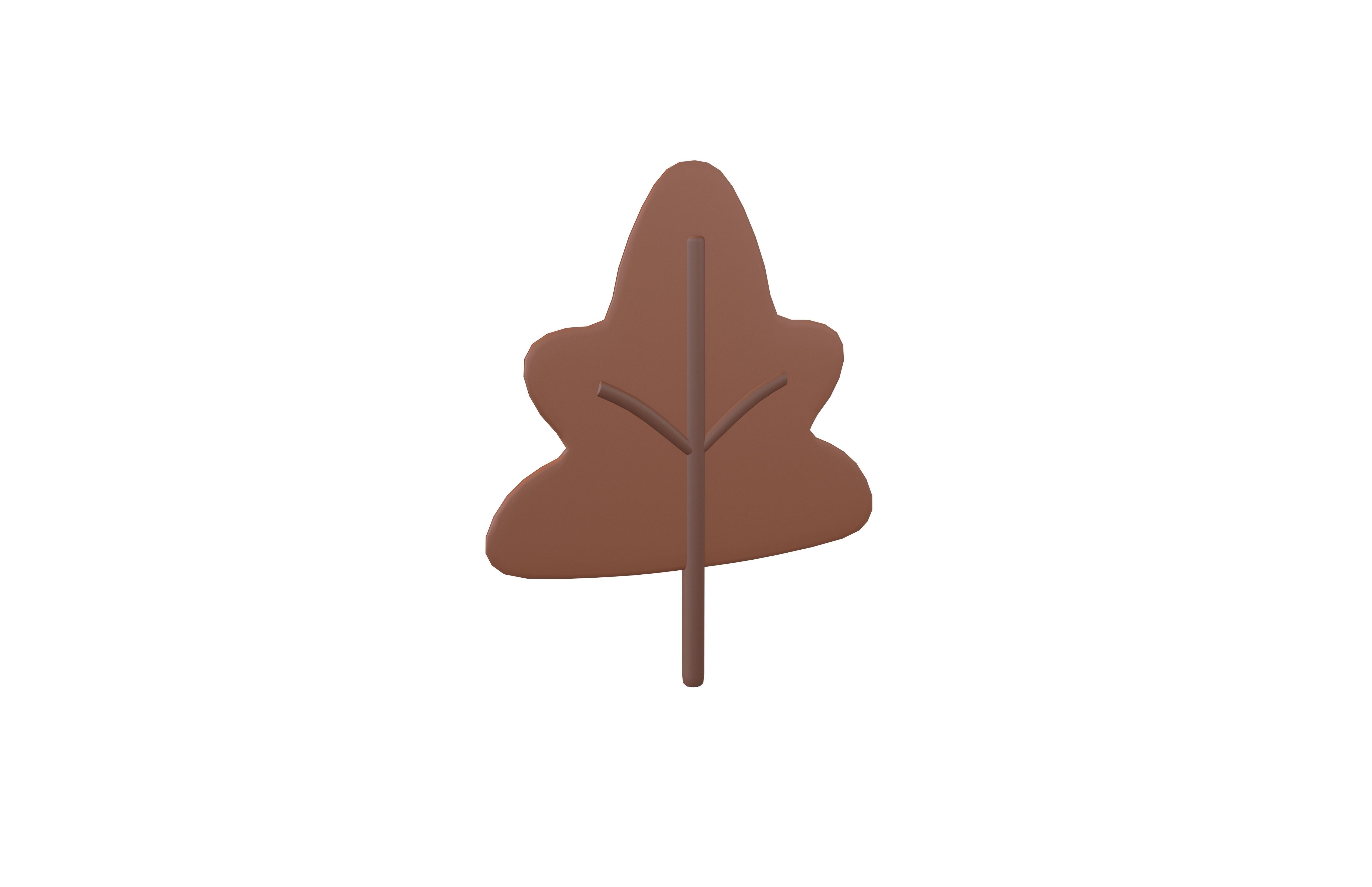 Cartoon Leaf v1 005 Low-poly 3D model_1