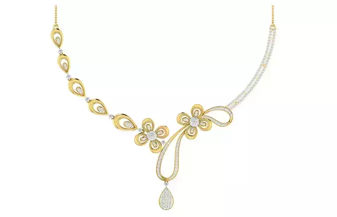 Women Necklace 3dm STL FBX OBJ Render Details