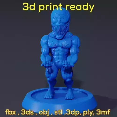 Venom Chibi Smartphone stand 3d print ready 