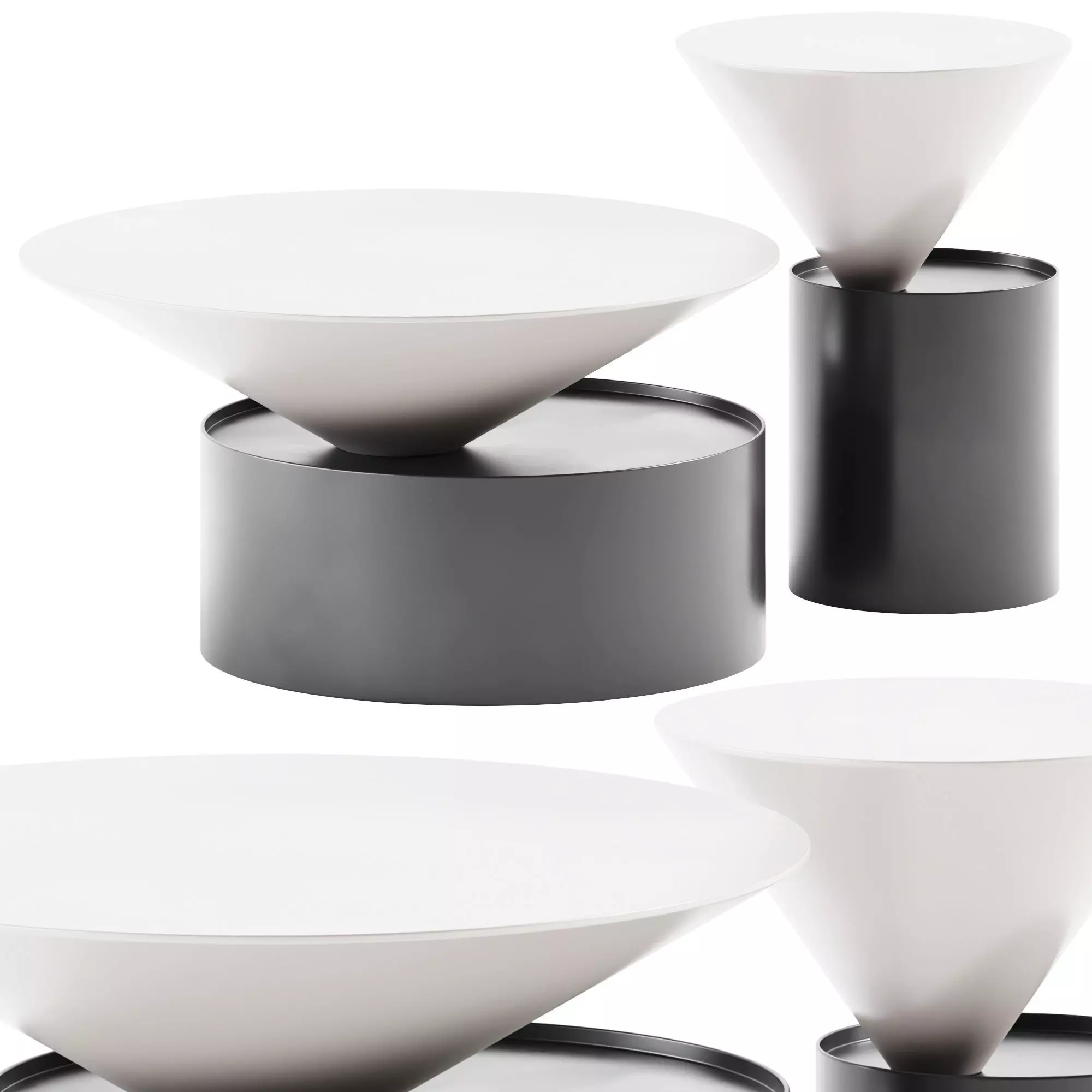 Aigne Drum Coffee Table by Orren Ellis 3D model