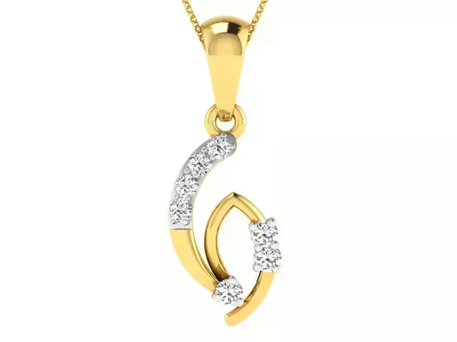 Solitaire Women Pendants 3dm STL FBX OBJ Render Details
