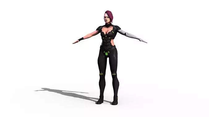 Character - Assassin Low-poly 3D model