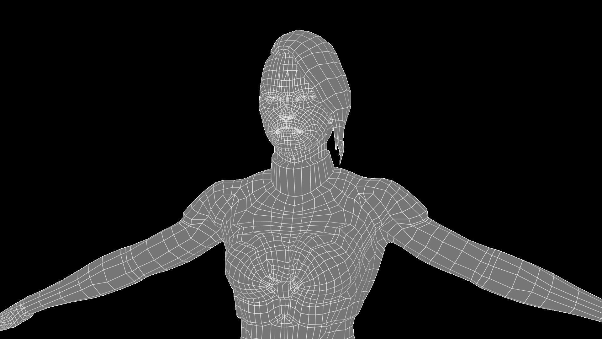 Character - Assassin Low-poly 3D model_7