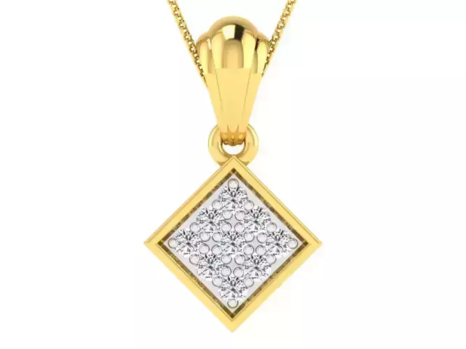 Solitaire Women Pendants 3dm STL FBX OBJ Render Details