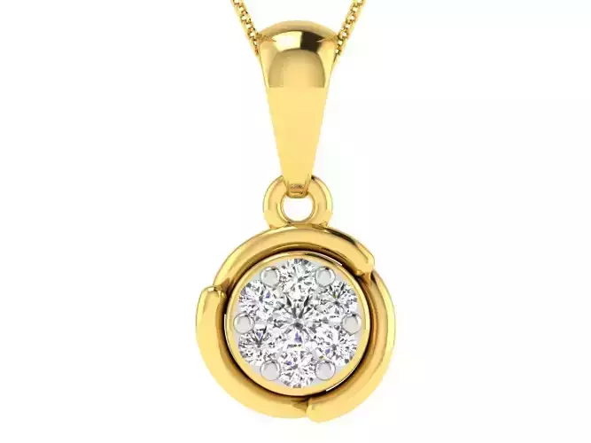 Solitaire Women Pendants 3dm STL FBX OBJ Render Details