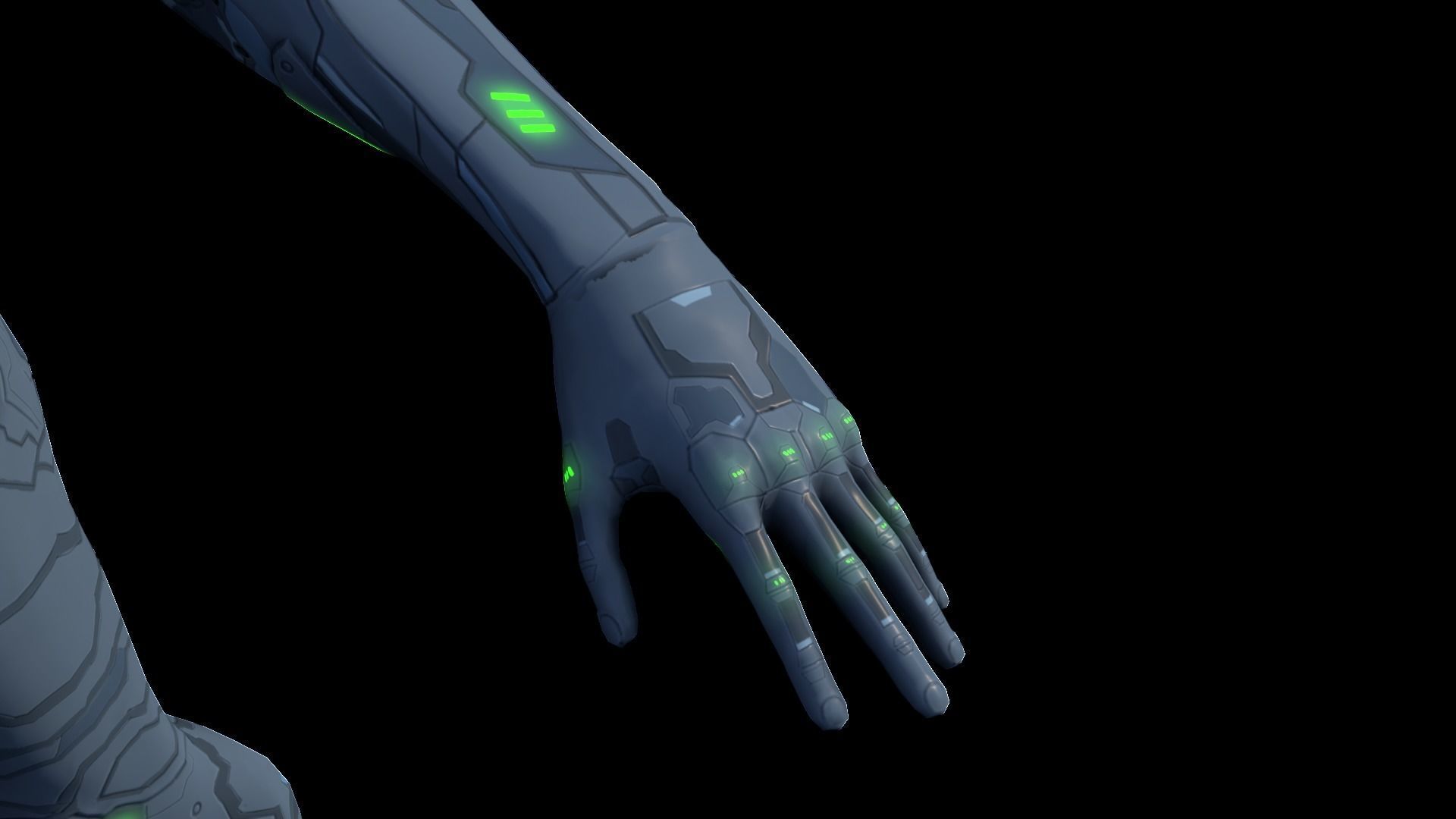 Character - Gunner Low-poly 3D model_3