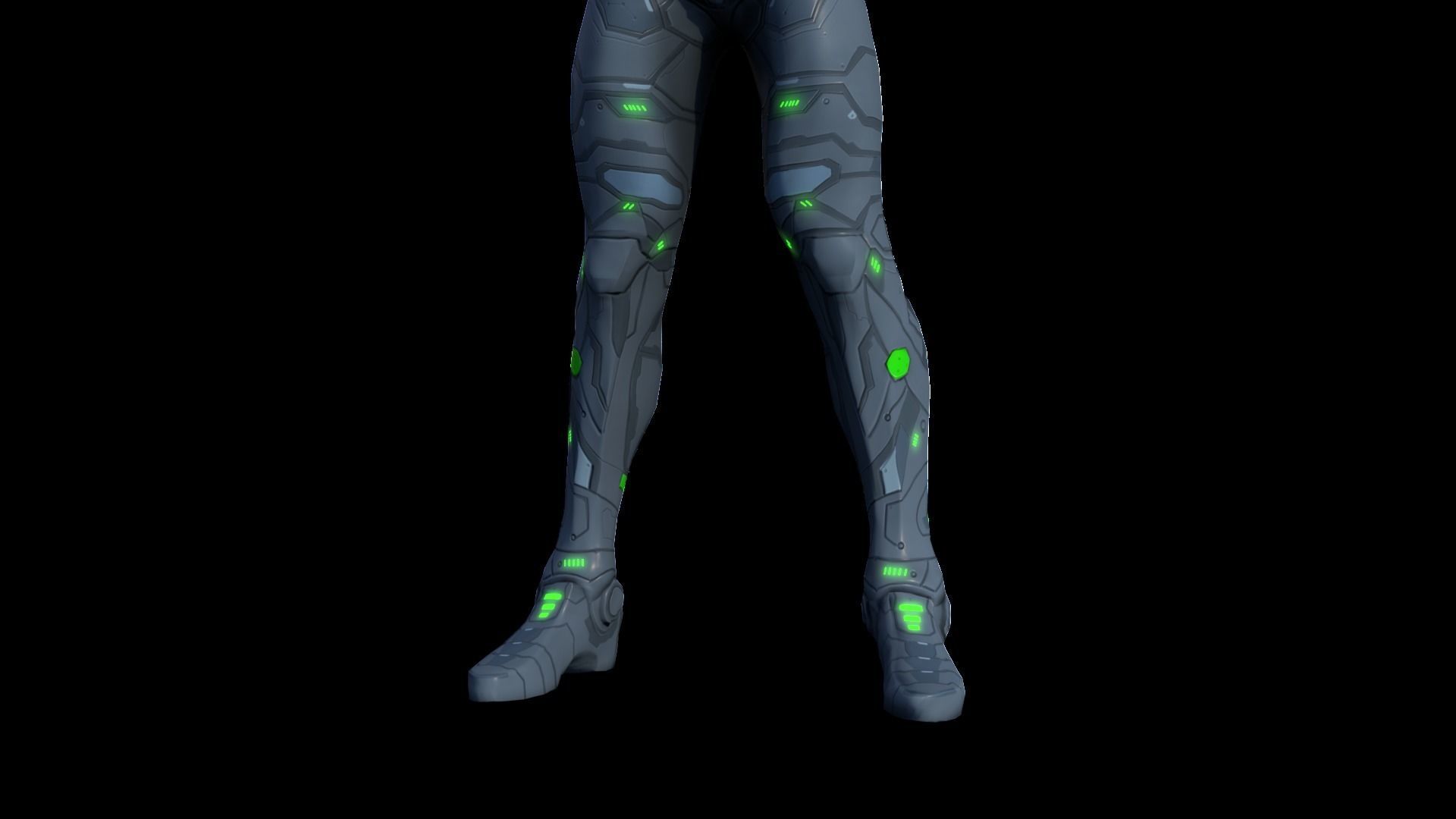 Character - Gunner Low-poly 3D model_2