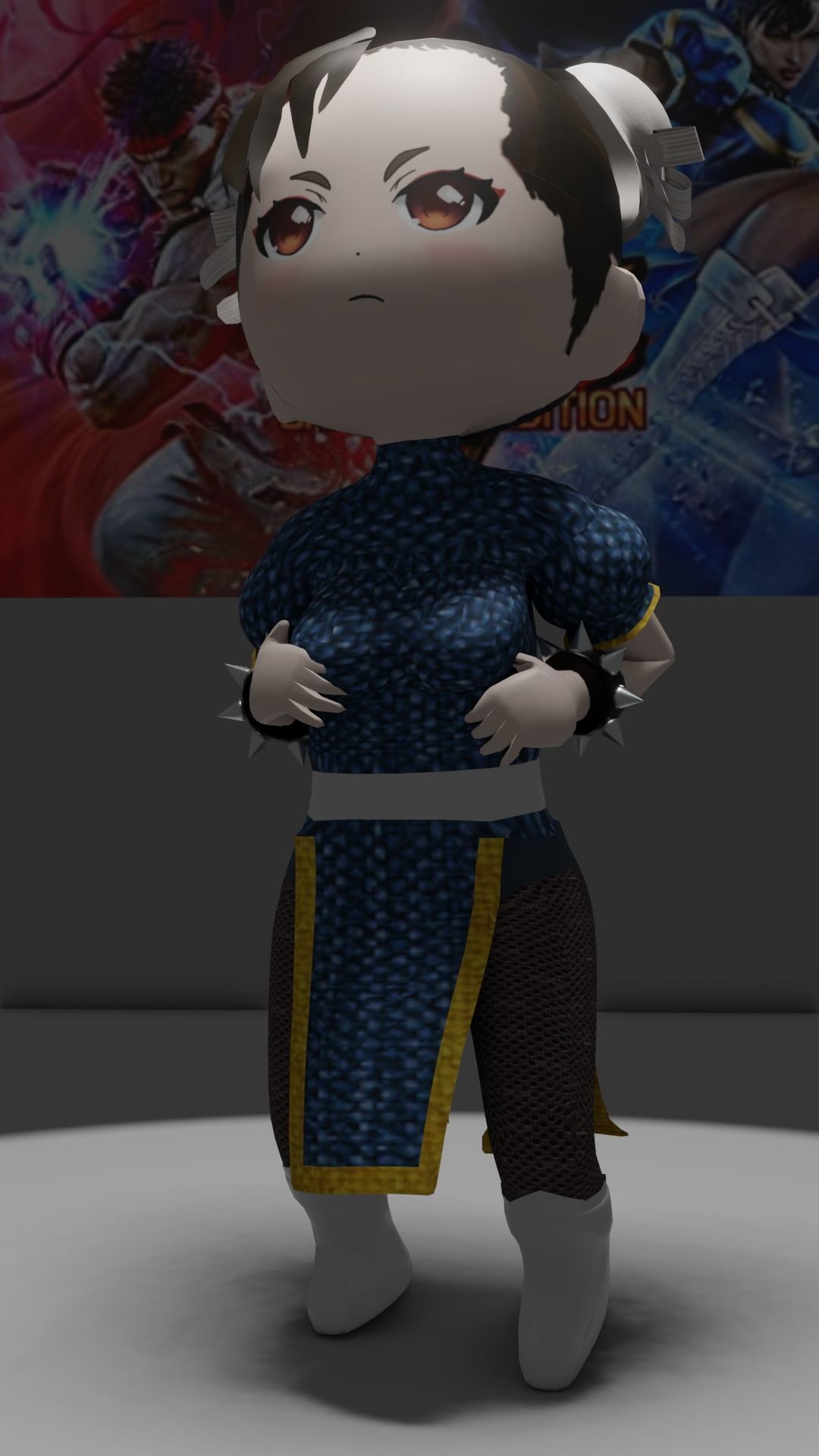 Chibi Chun li 3D model_4
