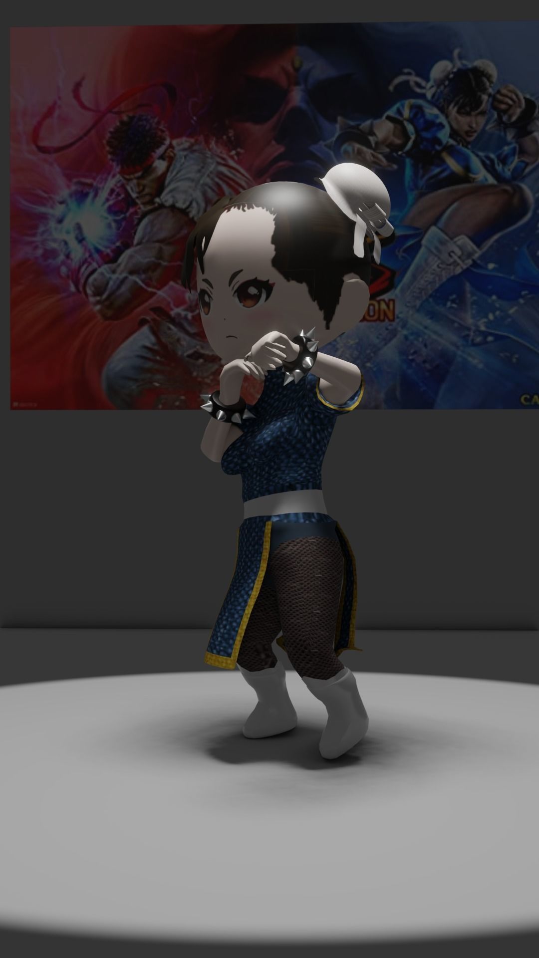 Chibi Chun li 3D model_5