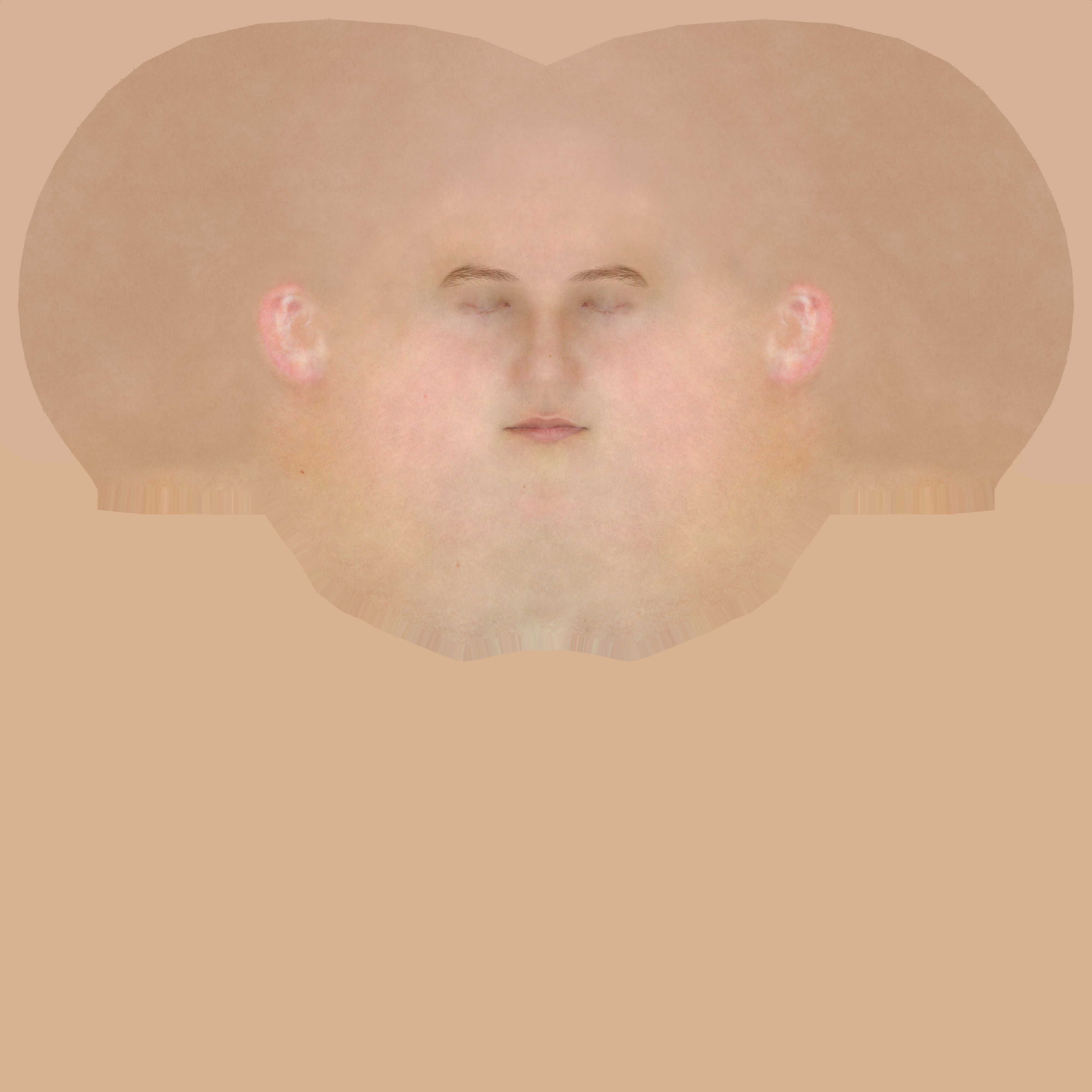 Girls Pan Collar Dress Low-poly 3D model_19