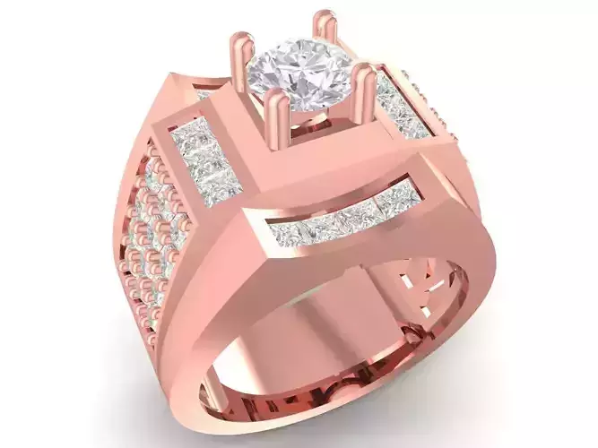 korea diamond men ring 3728 