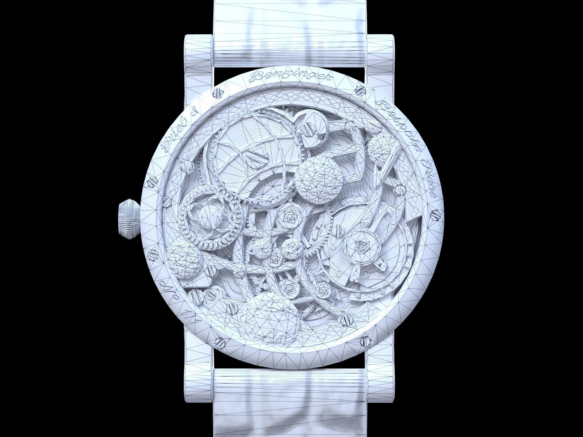 Watch 13 lowpoly Low-poly 3D model_12