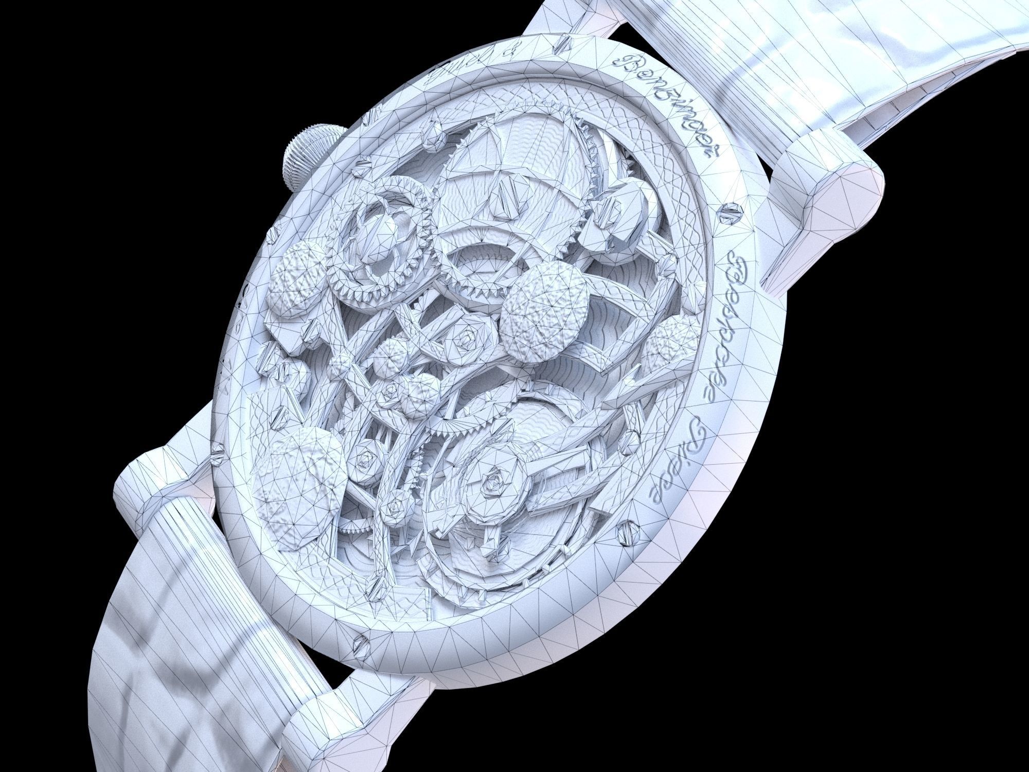 Watch 13 lowpoly Low-poly 3D model_13