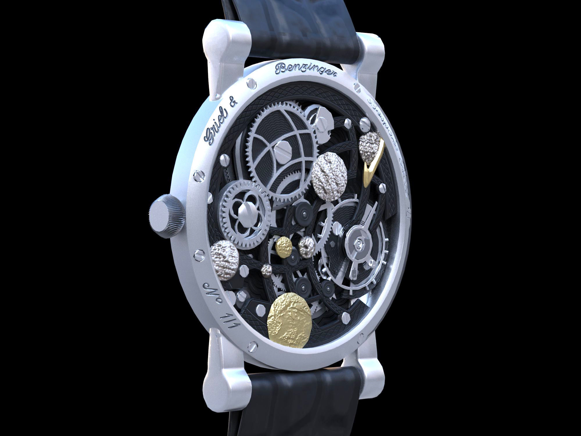 Watch 13 lowpoly Low-poly 3D model_7