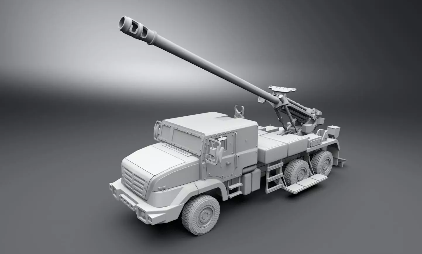 Caesar 155mm Scale model 3D print model_0