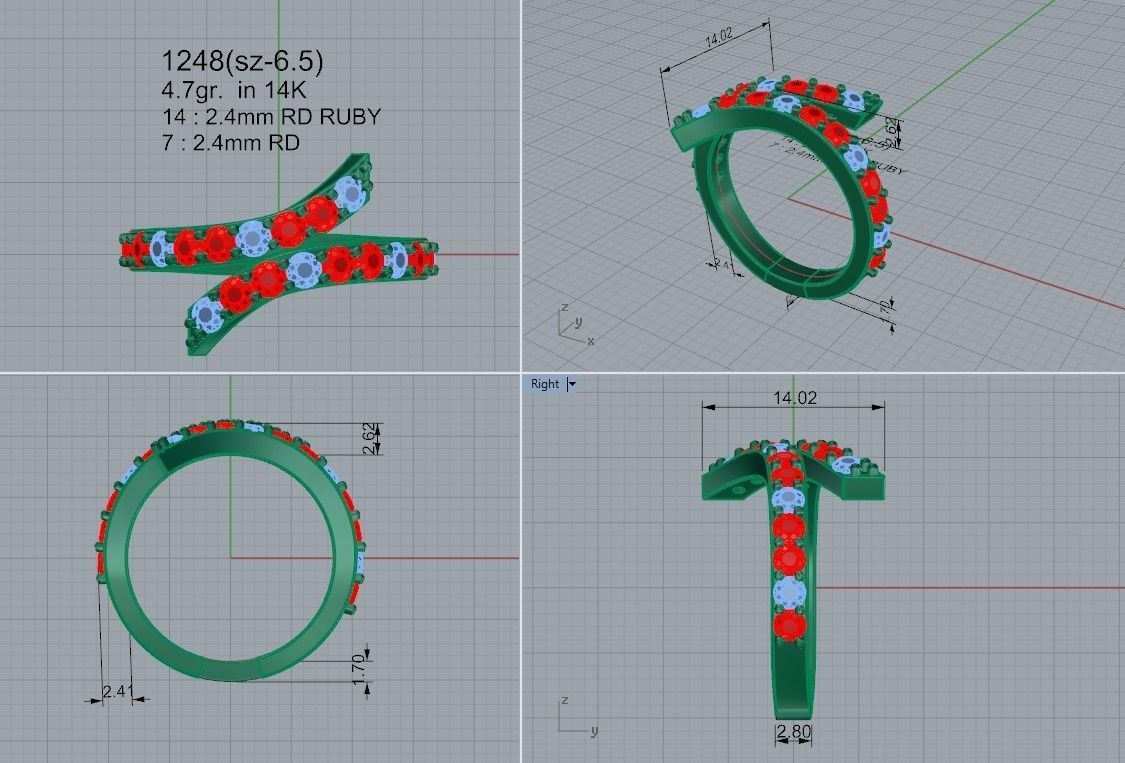 Bypass Ring 1248 3D print model_4