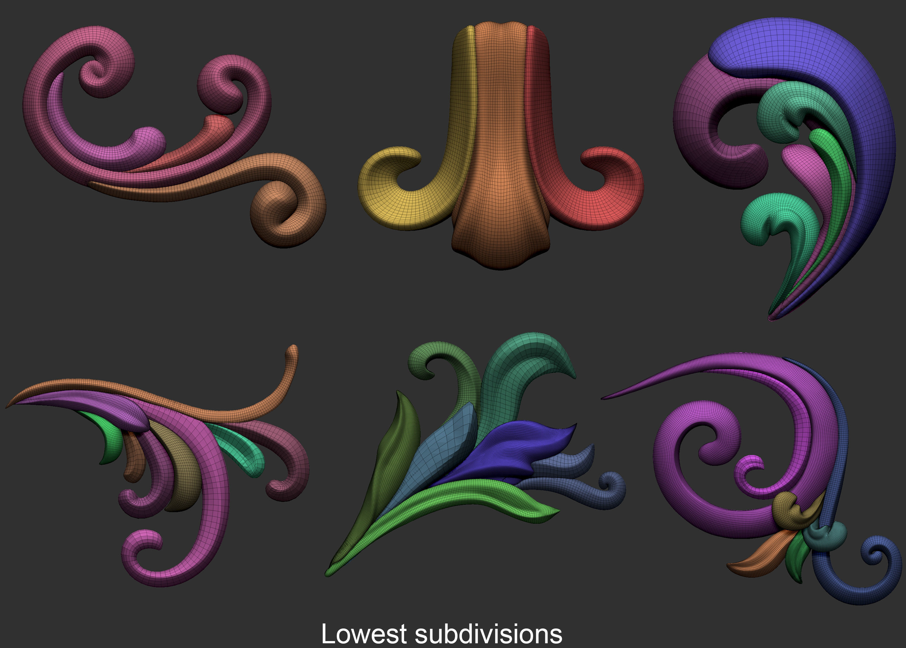 Ornaments Brushes with IMM Brushes and Ornament Sets 3D model_6