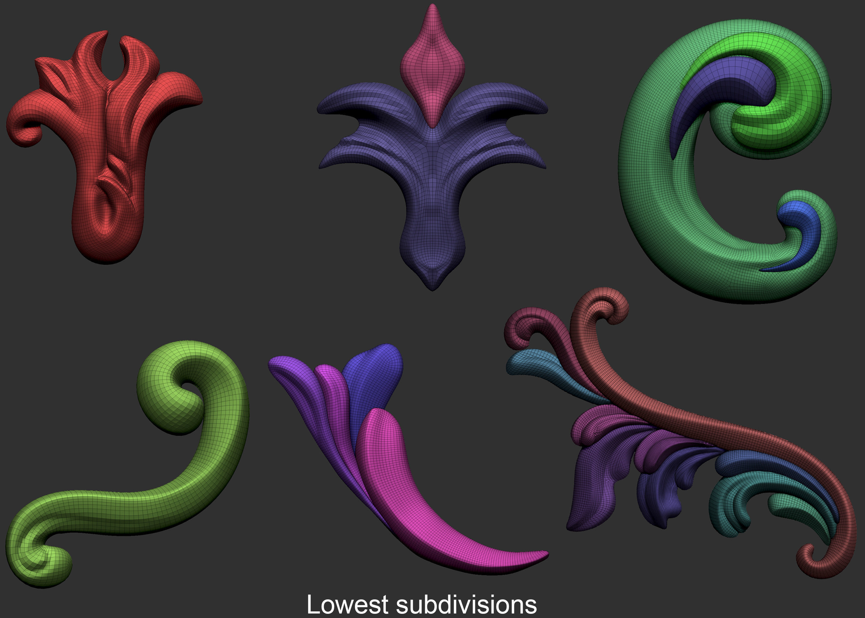 Ornaments Brushes with IMM Brushes and Ornament Sets 3D model_7