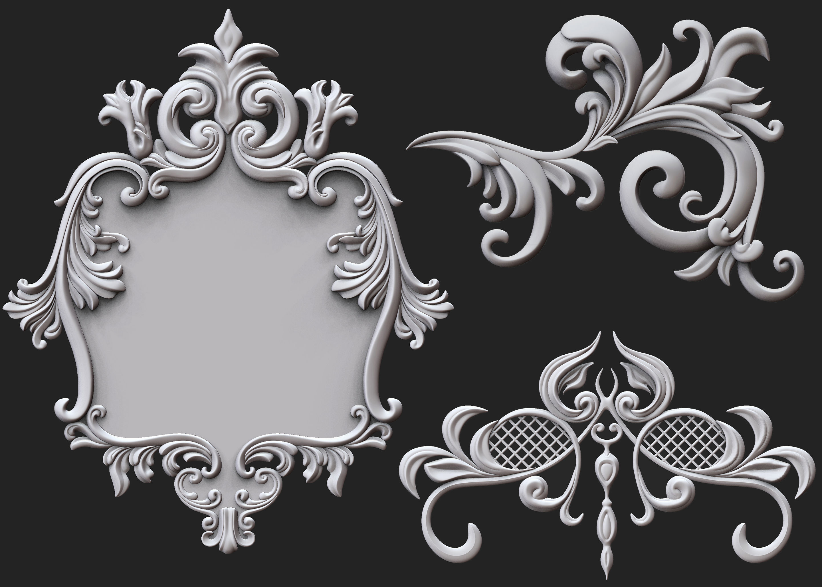 Ornaments Brushes with IMM Brushes and Ornament Sets 3D model_2