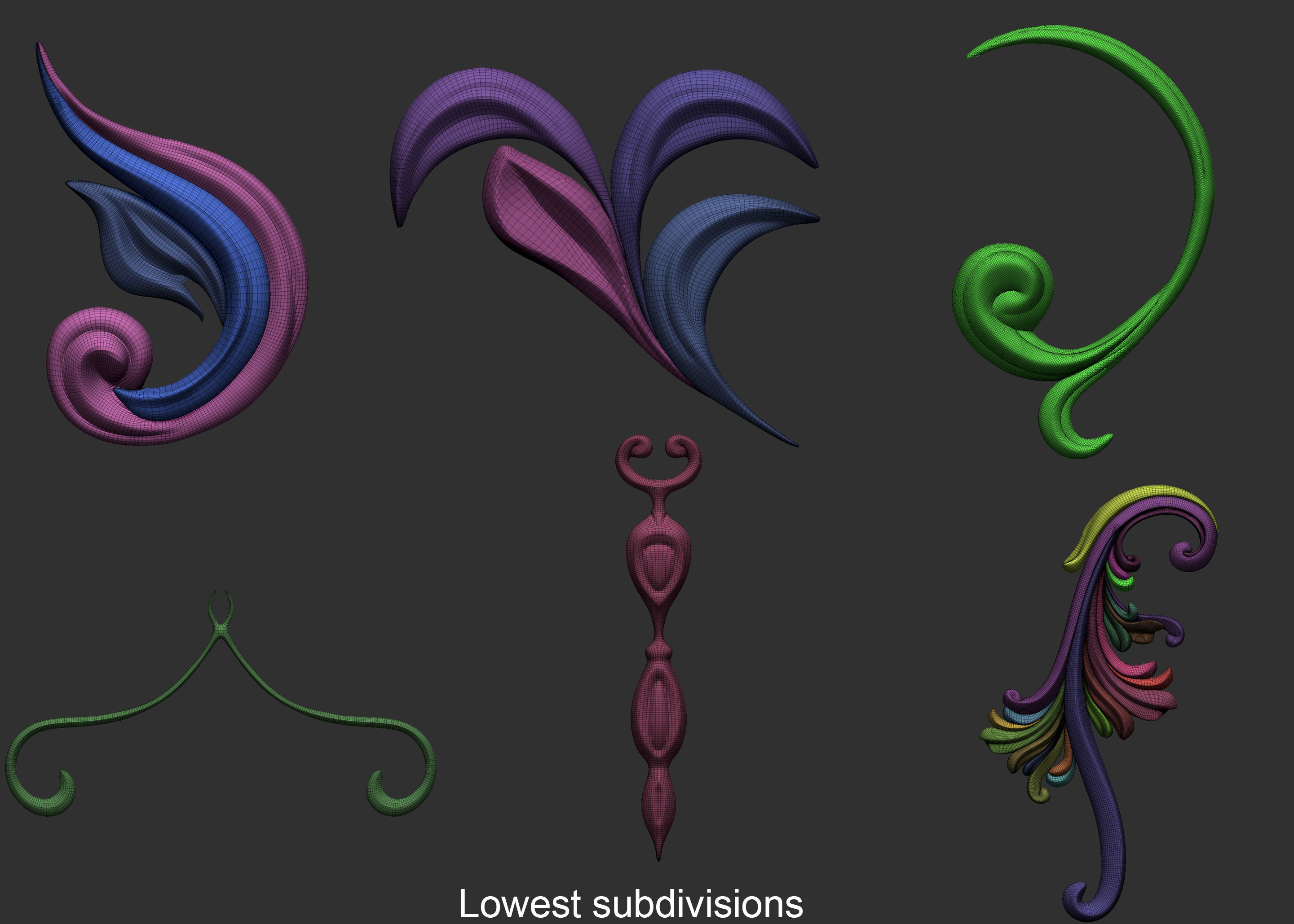 Ornaments Brushes with IMM Brushes and Ornament Sets 3D model_8