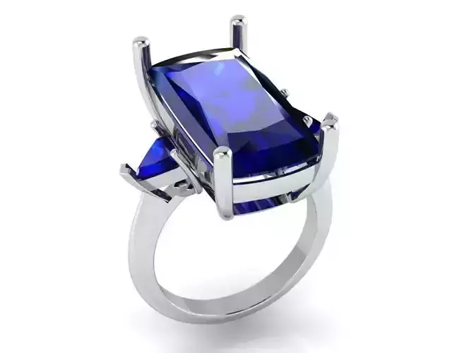 3-Stone Sapphire Ring 1256