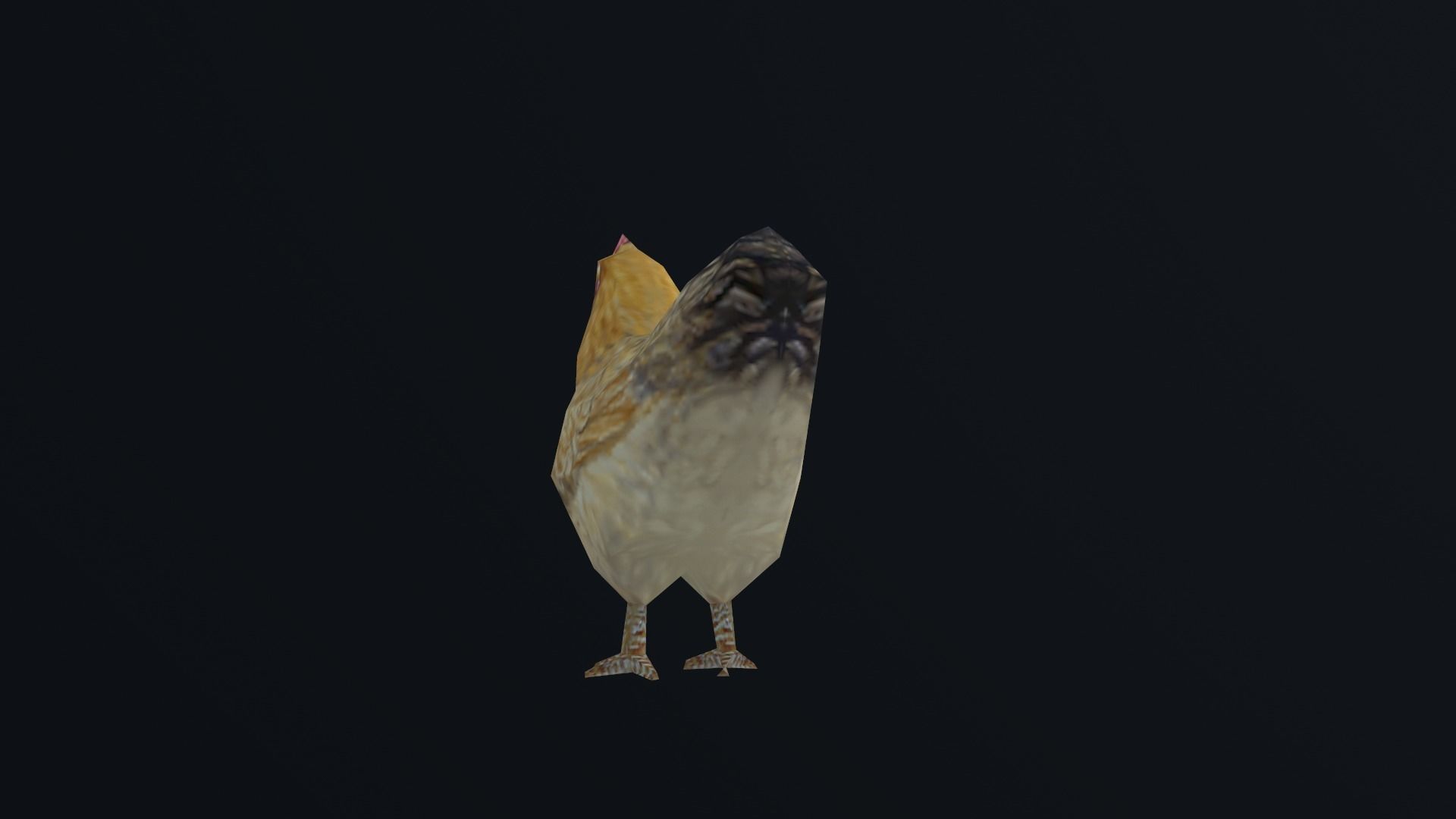 low-poly animated chicken Low-poly 3D model_7