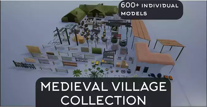 Medieval Props-Village Collection 