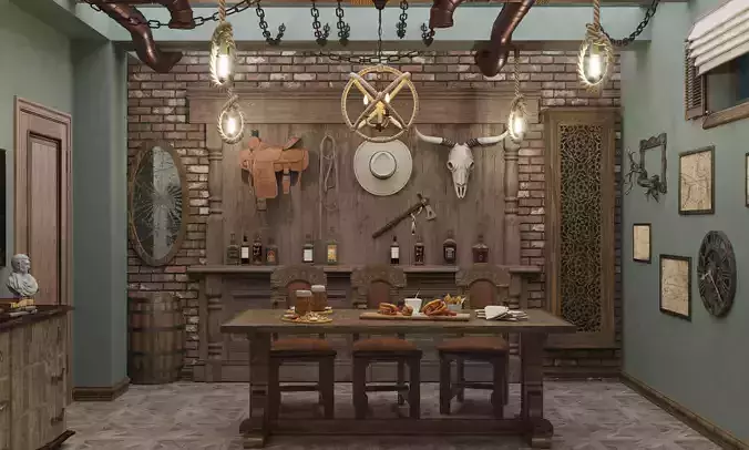 Pub restaurant cabinet