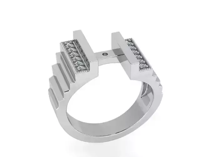 Stair Style Ring 1289
