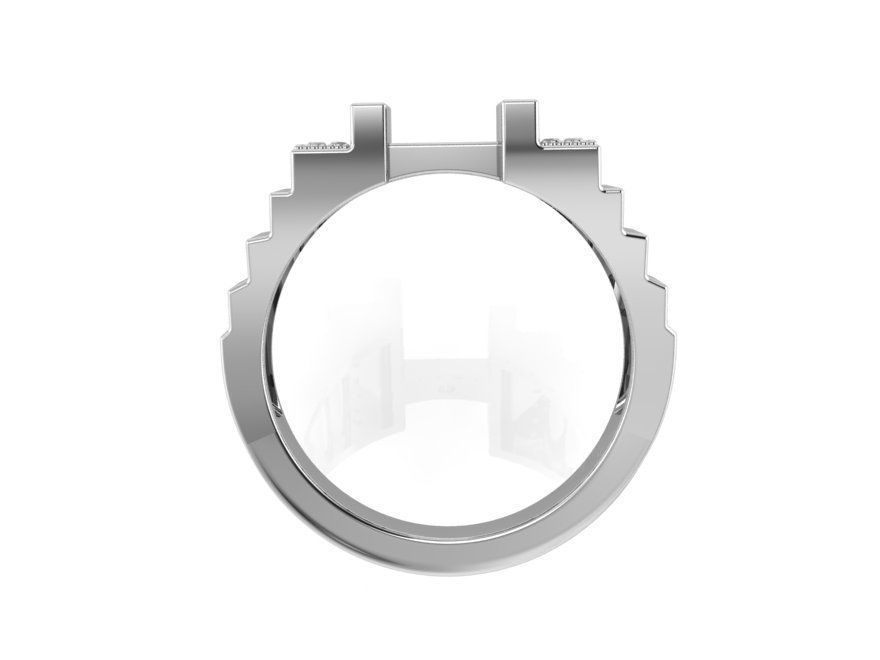 Stair Style Ring 1289 3D print model_3